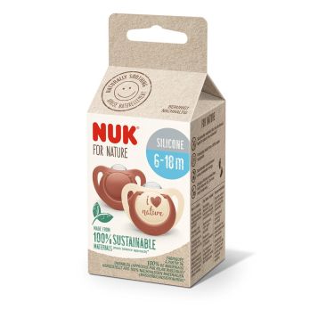 Set de 2 Chup. NUK for NATURE 6-18 meses